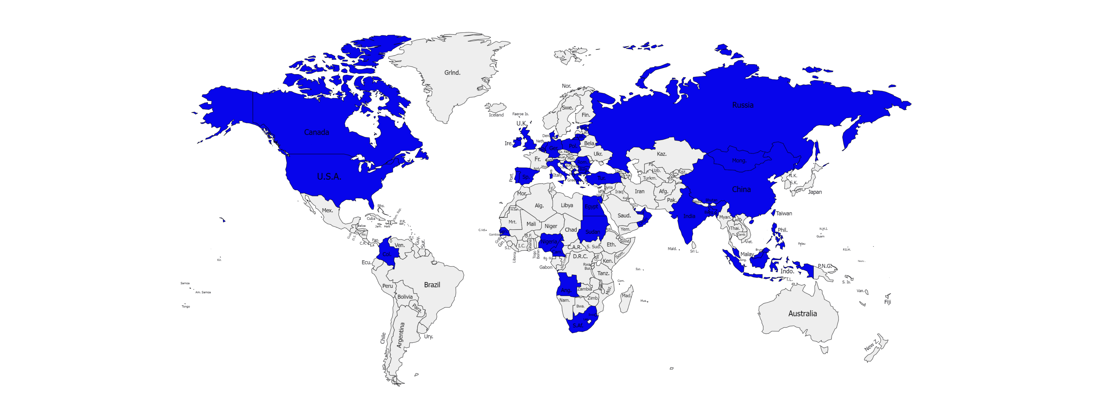 Argos Ingegneria (Italy) International Market on World Map
